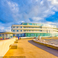 Buy canvas prints of To the Midland Hotel, Morecambe by Keith Douglas