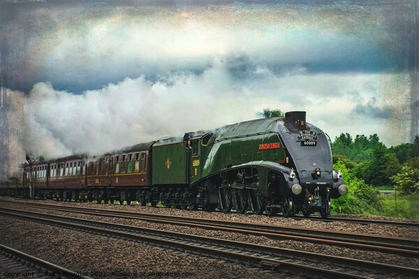 60009 Union of South Africa Steam Engine Picture Board by Keith Douglas