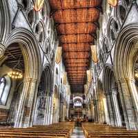 Buy canvas prints of St Albans Cathedral, England by Satya Adt