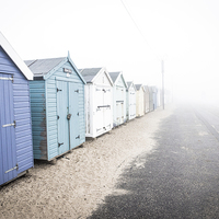 Buy canvas prints of Felixstowe Beachfront Fog by Paul Walker