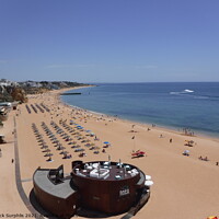 Buy canvas prints of Roca's Bar, Fishermans' Beach, Albufeira by Mick Surphlis