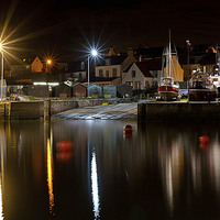 Buy canvas prints of Starbursts at the Harbour by Lorraine Paterson