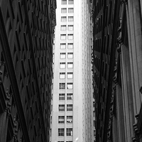 Buy canvas prints of New york building contrast by mazza and beksa beksa