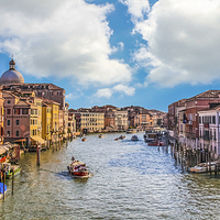 Buy canvas prints of Venice city of canals by Laco Hubaty