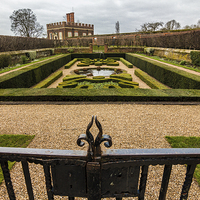Buy canvas prints of  Hampton Court garden by Laco Hubaty
