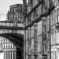 Buy canvas prints of Down Dean Street by Adrian Bollans
