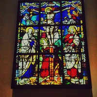 Buy canvas prints of  Stained glass window by Carmel Fiorentini