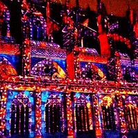 Buy canvas prints of Light show at Strasbourg Cathedral  by Carmel Fiorentini