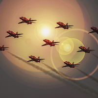 Buy canvas prints of Display Team in Action by matthew  mallett