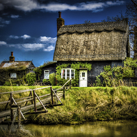 Buy canvas prints of Gingerbread Type Cottage by matthew  mallett
