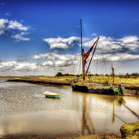 Buy canvas prints of Big and Small Moored Up by matthew  mallett
