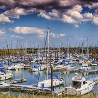 Buy canvas prints of Titchmarsh Marina in the Summertime by matthew  mallett
