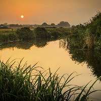 Buy canvas prints of  Final Minutes at Holland Marshes by matthew  mallett