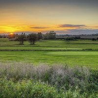 Buy canvas prints of Sunset Over The Green  by matthew  mallett