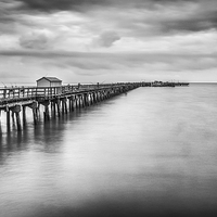 Buy canvas prints of  The Pier that goes on and on by matthew  mallett