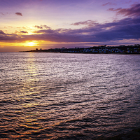 Buy canvas prints of   Sunset in the Shadow and Frinton and Walton by matthew  mallett