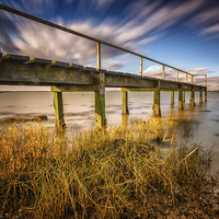 Buy canvas prints of Waiting at the boat launch stage  by matthew  mallett