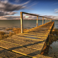 Buy canvas prints of  At the end of the jetty  by matthew  mallett