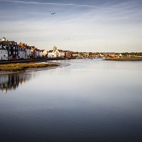 Buy canvas prints of  Peaceful Spring Sunset at Wivenhoe by matthew  mallett
