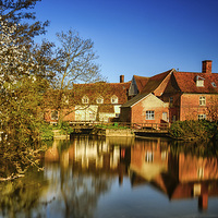 Buy canvas prints of Flatford Mill Glistens on a Sunny April Day  by matthew  mallett