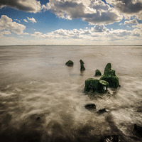 Buy canvas prints of  Looking out over the Coast off West Mersea by matthew  mallett