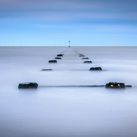 Buy canvas prints of  Steps To The Offshore Windfarm by matthew  mallett