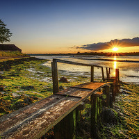 Buy canvas prints of  Walkway to the Sunset by matthew  mallett