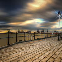 Buy canvas prints of  Evening Time At Halfpenny Pier by matthew  mallett