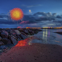 Buy canvas prints of  Happy 144th Clacton Pier 2 by matthew  mallett