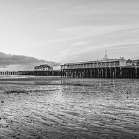 Buy canvas prints of  Beaches and Pier Clacton Style by matthew  mallett