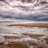 Buy canvas prints of Cloudy With Showers Walton On Naze by matthew  mallett