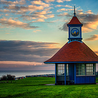 Buy canvas prints of Frinton Clocktower Sunset by matthew  mallett