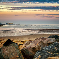 Buy canvas prints of Clacton On Sea A May 2016 Sunset  by matthew  mallett