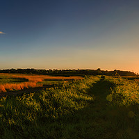 Buy canvas prints of Cley Next To Sea Windmill Sunset by matthew  mallett
