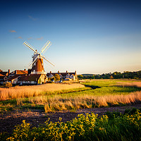 Buy canvas prints of Cley Windmill North Norfolk by matthew  mallett