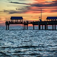 Buy canvas prints of Watching The Last Light At Clearwater by matthew  mallett