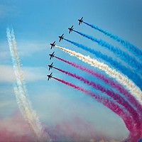 Buy canvas prints of Red Arrows The Clacton Collection 1 by matthew  mallett