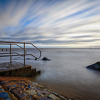 Buy canvas prints of Clacton Beach On Christmas Day by matthew  mallett
