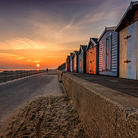 Buy canvas prints of Sunset At Holland On Sea by matthew  mallett