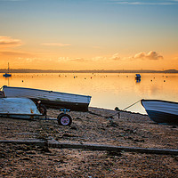 Buy canvas prints of Sunset Moment In Wrabness by matthew  mallett