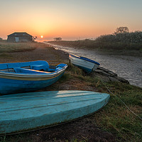 Buy canvas prints of Nautical Sunrise Over Essex by matthew  mallett