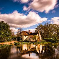 Buy canvas prints of Willy Lotts Cottage Haywain Fame by matthew  mallett