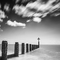 Buy canvas prints of Passing Clouds Over Frinton Coast by matthew  mallett