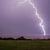 Buy canvas prints of The Power Of Lightning by matthew  mallett