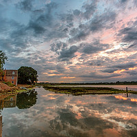 Buy canvas prints of Reflections of an Essex Sunset by matthew  mallett