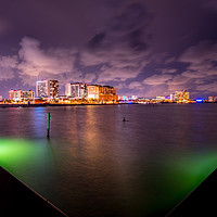 Buy canvas prints of Clearwater Florida By Night by matthew  mallett