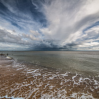 Buy canvas prints of Storms Approaching Frinton On Sea by matthew  mallett