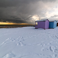 Buy canvas prints of Snows Showers Off Harwich Coast by matthew  mallett