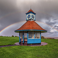 Buy canvas prints of Rainbows Over Frinton Clocktower by matthew  mallett