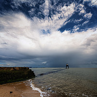 Buy canvas prints of Passing Storm Over Harwich by matthew  mallett